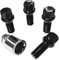 Felgenschloss M14x1,5x28mm Kugelbund R13 kompatibel mit Audi Bentley Cupra Ford Seat Skoda McLaren VW 4x schwarze Felgenschlösser Felgensicherungen Radsicherungen Radschlösser Radschrauben Radbolzen