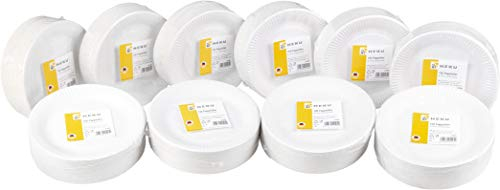 Heku Lot de 1000 assiettes en carton Ø 18 cm