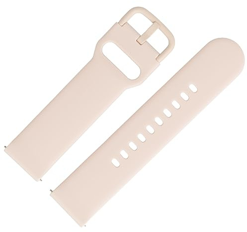 MARBURGER Uhrenarmband 20mm 22mm Kunststoff S Smartwatch Fitness Silikonband Sport Armband - Easy Fix Automatik-Federsteg Quickrelease Schnellverschluss 95320 95322