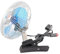Gavigain Mini Ventilatore 12V Mini Ventilatore Oscillante per Auto con Clip di Raffreddamento Mini Ventilatore Oscillante per Auto da 25 W per Crus El Crus ell'Auto la di Raffreddamento per Au