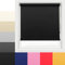 Ev Dekor Roller Blinds - Black 60 Width 210 cm Drop, Thermal Blackout Roller Blind Insulated UV Protection Child Safe Premium Fabric Home Office Window Blinds