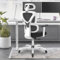 DoChair Bürostuhl Ergonomisch Schreibtischstuhl Drehstuhl mit Lordosenstütze, Verstellbarer Kopfstütze und 3D Armlehne, Einstellbare Höhe und Neigung(90°/110°/135°), Maximale Tragfähigkeit 150 kg