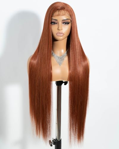 Style Icon Perücke 38 Inches Super Long Straight Wig 13x4 Lace Front Wig Free Part Long Straight Synthetic Lace Wigs for Women (130T)