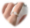 Crymystal Bohemian Perlen Ring mit Perlen stapelbar Ring mit Perlen Weiß Naturstein Ring mit Perlen aus Naturstein Stretch Ring Bohemian stapelbare Ringe für Frauen und Mädchen Geschenke (Weiß)