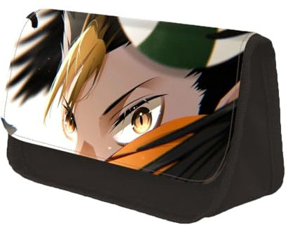 Haikyu Federmäppchen Shoyo Hinata Anime Pencil Box Tobio Kageyama Große Kapazität Stifttasche Studenten Anime Schreibwaren Tasche, Yu Nishinoya, 22*7.5*13CM