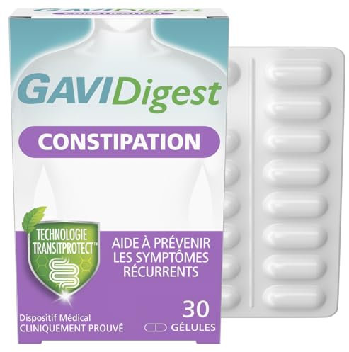 GAVIDigest Constipation, 30 gélules, sans gluten, sans lactose