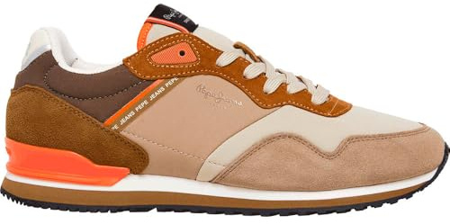 Pepe Jeans Herren London Muse M Sneak, Beige Base Beige, 10 UK