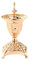 BTGHPI Hängender Anhänger, Kerzenhalter, goldenes Metall, europäischer Kandelaber für Geschenk, Kerzenlicht, Abendessen, Requisiten, Hochzeit, Party, Ornament