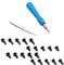Screwdriver Screws Replacement - Spare Screws for Ring Doorbell Screws 2nd Generation, T6 T15 Security Screws Ring Doorbell with 20 pcs Ring Doorbell Screws for Video Doorbell, Video Doorbell(Blue)
