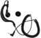 MISUVRSE Only Ear Hook Earpiece 3.5mm Plug- G-Shape Surveillances Headset For Radios Mic Shoulder Mic