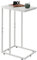 WLIVE C-Shaped Side Table, Small Coffee End Table, Slim Bedside Table for Bedroom, Sofa Table for Living Room, Modern Compact Nightstand, Space-Saving Furniture, White
