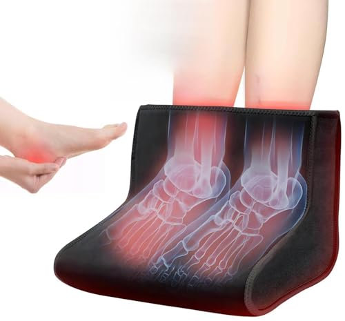 Mavdecll Rotes Licht Therapie Für Füße, 660nm & 850nm Dual Wellenlänge, 160 LEDs Lampe Perlen, Mit Zeit Und Temperatur-Controller, Stiefel Für Fuß Schmerzlinderung, Premium-Leder