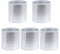 Gettimore Garten-Hitzeschutz-Set, 5 Stück, Blumentopf-Isolierung, atmungsaktive Aluminiumfolie, Pflanzenschutz, Silber, verschiedene Größen (Höhe 25 cm)