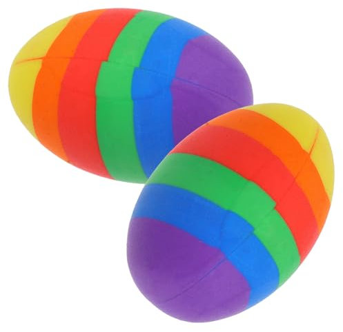 Happyyami 2 Stück Ostereier Radiergummi Party Kleine Süße Radiergummis Für Klassenzimmer Pastell Leckerbissen Lustiges Zubehör Mini Studentenartikel Winzige Eier Neuheit Für