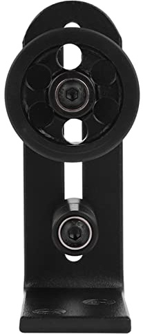 Xiuganpo Guide de Sol Réglable pour Porte de Grange, Guide de Rouleau sans Perçage, Acier Durable, adapté aux Portes Coulissantes Intérieures et Extérieures