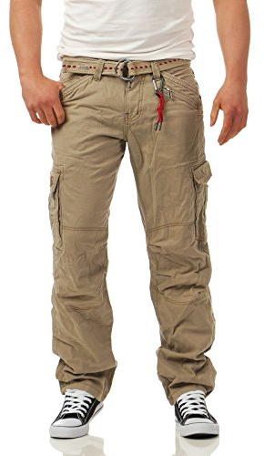 Timezone Herren Loose Benito TZ Cargo Hose, Braun (Dune Brown 6097), W36/L32(Herstellergröße:36/32)