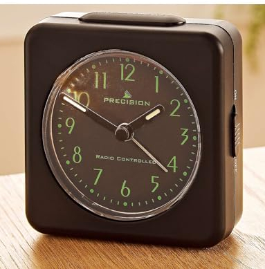 Precision Alarm Clock, Black, One Size