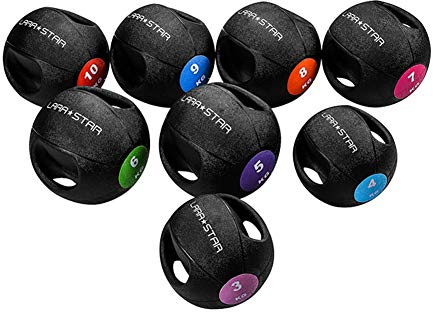 Medizinbälle Medizinball Mit Griff, Massiv Gravity Ball In Der Gymnastik, Box Stärke Gleichgewichtstraining, Anti-Rutsch-Textur, 3kg / 4 Kg / 5 Kg / 6 Kg / 7kg / 8KG / 9KG / 10kg (Size : 6kg/13.2lb)