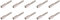 M3.5 x 35mm Brass Extension Studs Ideal for Extending Sockets and Switch Screws x10