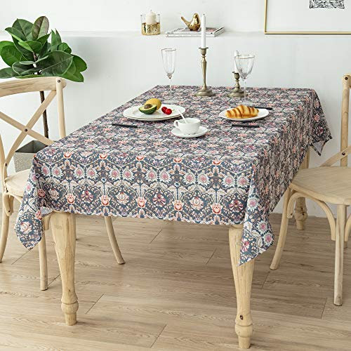 Obal William Morris Tischdecke Original Design Wischen Sie saubere Tischdecke wasserfeste rechteckige Tischtuch Küche Esstisch Dekoration Waschbar, 260 cm x 152 cm (Honigsauger)