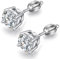 Men Stud Earrings Screw Back CZ Diamond Earrings for Men Sterling Silver Diamond Stud Earrings with Screw Back Cubic Zirconia Stud Earrings CZ Stud Earrings for Men Women Screw Back Mens Earrings 7MM