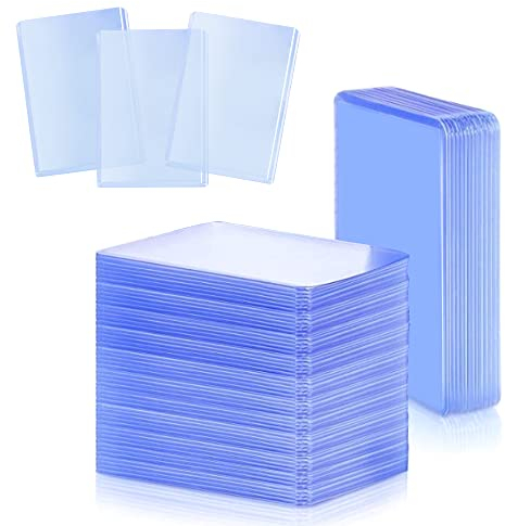 60 Stück Sammelkartenhüllen, FOME Toploader harte Kartenhüllen, PVC-Sammelkartenhalter, transparente Schutzhüllen, Halter für Baseballkarten, Sportkarten, Sammelkarten, Karte, 7.6x10.2 cm
