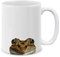 MUGBREW Tazza da caffè in ceramica con rana leopardata con motivo animale, 11 oz