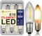 10x E10 LED Spitzkerzen Universal Ersatzbirnen 10 Volt bis 55 Volt 0.2W 2200K Topkerze für Lichterkette und Schwippbogen in stabiler Kunststoffbox
