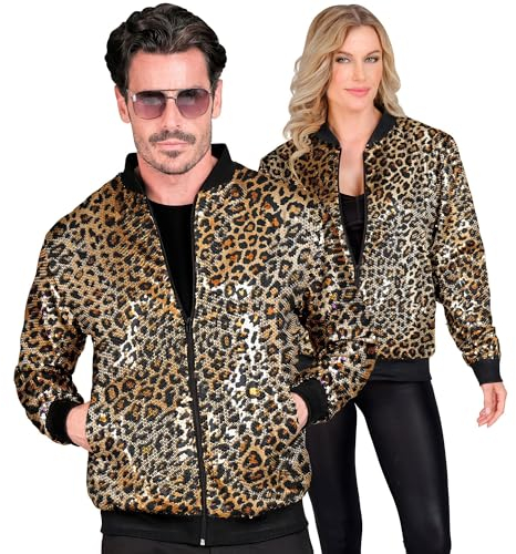 W WIDMANN MILANO Party Fashion - Party Fashion Bomberjacke, Pailletten Jacke, Weste, Party Outfit, Disco, Animal Print