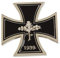 1 x Eisernes Kreuz Abzeichen Kreuz Deutsches Eisernes Kreuz Ritter Abzeichen mit Anstecknadel Abzeichen ca. 3 cm, Muschel