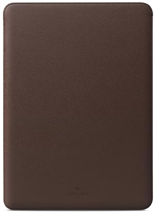 Comfyable Laptop Sleeve 15 Inch Precisely Compatible with MacBook Air 15-inch M4 2025 A3241 M3 2024 A3114 M2 A2941, Faux Leather Cover Case, Coffee