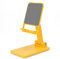 Seminer Faltbarer Telefonständer für den Schreibtisch, Verstellbarer Telefonständer, Faltbarer Desktop Handyhalter Dock Kompatibel mit iPhone 15/14/13, iPad, Samsung Galaxy, alle Telefone (Gelb)
