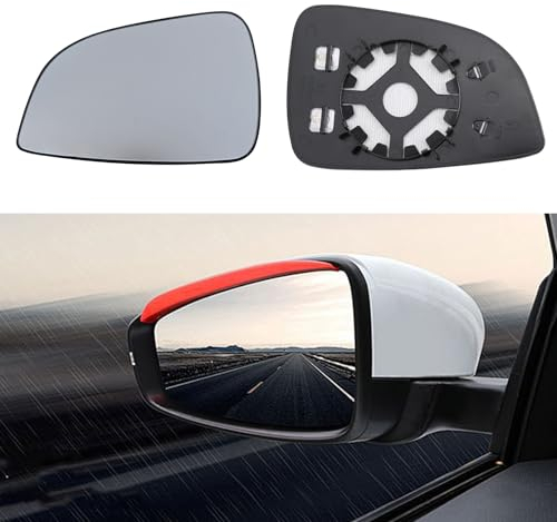 lcyen Cristal de espejo de repuesto para Opel Astra H/GTC 2009 – 2013, espejo exterior ajustable, adecuado para espejo exterior esférico, lente de inversión, cristal de marcha atrás, espejo de