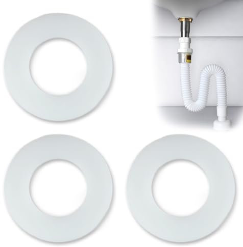 3 Pcs Flush Valve Seal, Flush Valve Base Sealing Washer Compatible with Geberit Replacement Silicon Washers Repair Toilet Cistern Rubber Seal Diaphragm Water Stop Gaskets Parts for Older Flush Valves