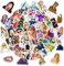 100pcs Popular Music Stickers Waterproof Vinyl Decals for Water Bottle Laptop Guitar Car Luggage Skateboard Manga Gifts for Teens Girls Boys (Popular Music Stickers)