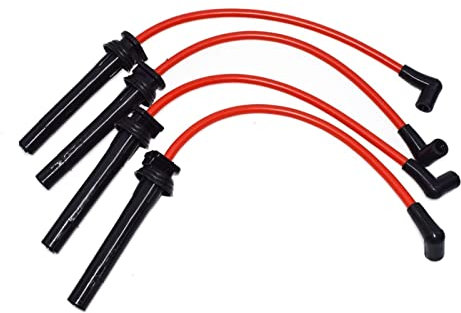 MKTKFVVEX Kit set di cavi di cavo candele a cabina di accensione R50 R53 10.2mm 10mm compatibile for BMW Compatibile for Mini Compatibile for Cooper & S 1.6L 2002 2003 2004 2005 2006 cavo di accension