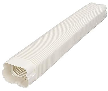 Cubierta de la Línea de Aire Acondicionado Kit de Tubería PVC para 1-5 Caballos de Fuerza White