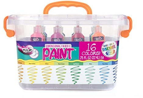 Tulip Dimensional - Pintura de tela de 16 colores, kit de caja grande, como se detalla, paquete de 16