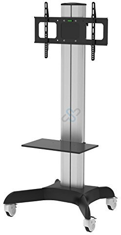 HFTEK® HF37STC Support TV Meuble pour téléviseurs LCD/LED/Plasma Pied Mobile à roulettes pour la Plupart des TV Plats de 37 à 70 Pouces