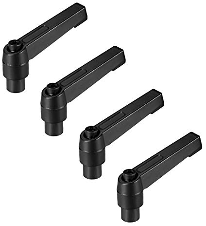 sourcing map 4Stk M6 Griff verstellbare Klemmhebel Gewinde Klinke Buchse Stiftschraube