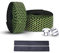 PLATT Road Bike Handlebar Tapes Bicycle Bar Tape Superior Breathable Hexagon Non-Slip Bike Handlebar Tape Bike with Bar End Plugs,Green (2PCS Per Set)