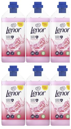 9tlg. STUDIO.MUNET Set kompatibel mit 6x1239ml Lenor Weichspüler Frühlingsgarten 354WL + 3tlg. Einkauf-Set