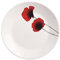 Arcopal Bertille - Piatto da Contorno, 18 cm, Motivo Floreale Rosso