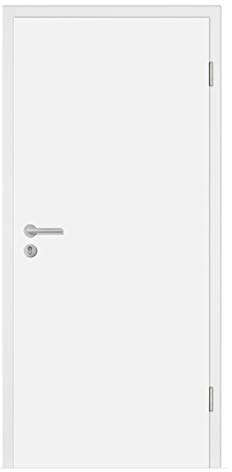 HORI® Wohnungseingangs-Tür CPL Weiß Komplettset Zarge I Schallschutztür SK1 Klimaklasse 3 I Höhe 198,5 cm I Breite 98.5 cm I Wandstärke 140 mm I DIN Rechts