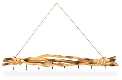 NaDeco Maulbeeren Bündel in 50/80cm, mit 5/8 Haken und Kordel Weidenbündel Weiden Bündel Zweig Deko Bündel Fensterdekoration Türhänger Fensterdeko Fensterhänger, Farbe:80cm Natur geflammt | 8 Haken