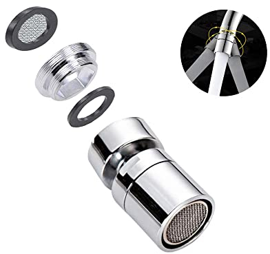 Perlatoren für Wasserhähne 360° Drehbar Wasserhahn Entkalker Luftsprudler Wassersparender Siebstrahlregler Suitable for Tap with M22 External Thread or M24 Internal Thread Küche Bad Zubehör