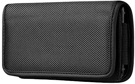 Étui de Ceinture Horizontal pour Huawei P Smart/Honor 6X 9 / Mate 20 Lite 20 Pro / P30 P40 Lite / Y5 Y6 2019 / SFR Altice S61 Clip Ceinture Coque Holster Oxford Sacoche Smartphone Protection