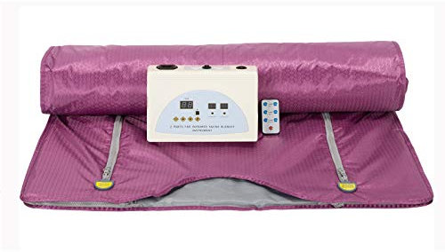 Sauna Coperta A Infrarossi Lungo Grasso Rimuovere Corpo Dimagrante Shaper Veloce Sudorazione Dispositivo Aggiornato Cerniera Versione Elitzia ETPQ018 (Viola)