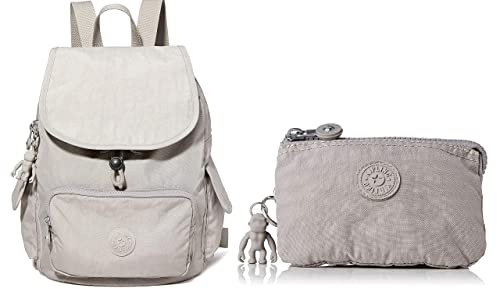 Kipling City Pack S Women's Backpack Handbag, Grey Grey, One Size, 4x14.5x9.5 cm