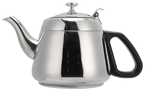 Théière, 1.5L/2L Acier Inoxydable Cuisinière Théière Cafetière Théière Bouilloire D'eau Chaude avec Filtre(2L)